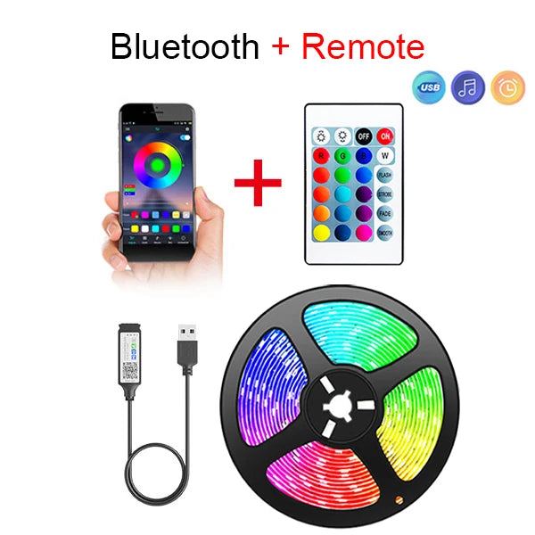 Bluetooth USB LED Strip Light