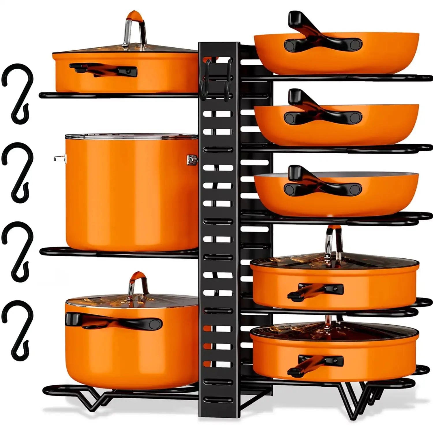 8 Tiers Pots and Pans Organizer,