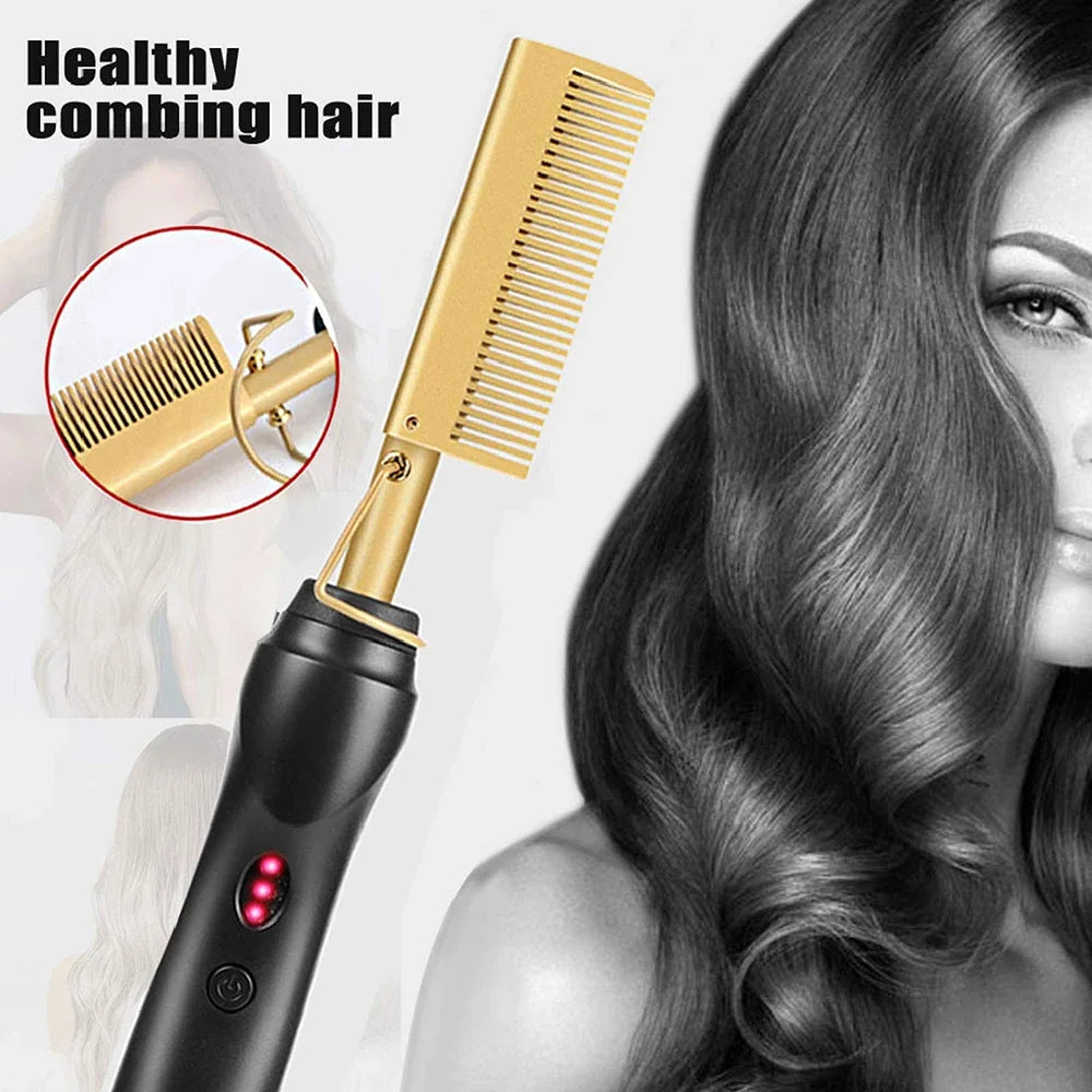 Hot Comb Hair Straightener