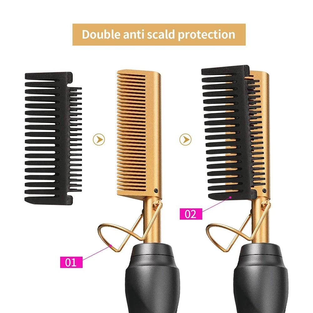 Hot Comb Hair Straightener