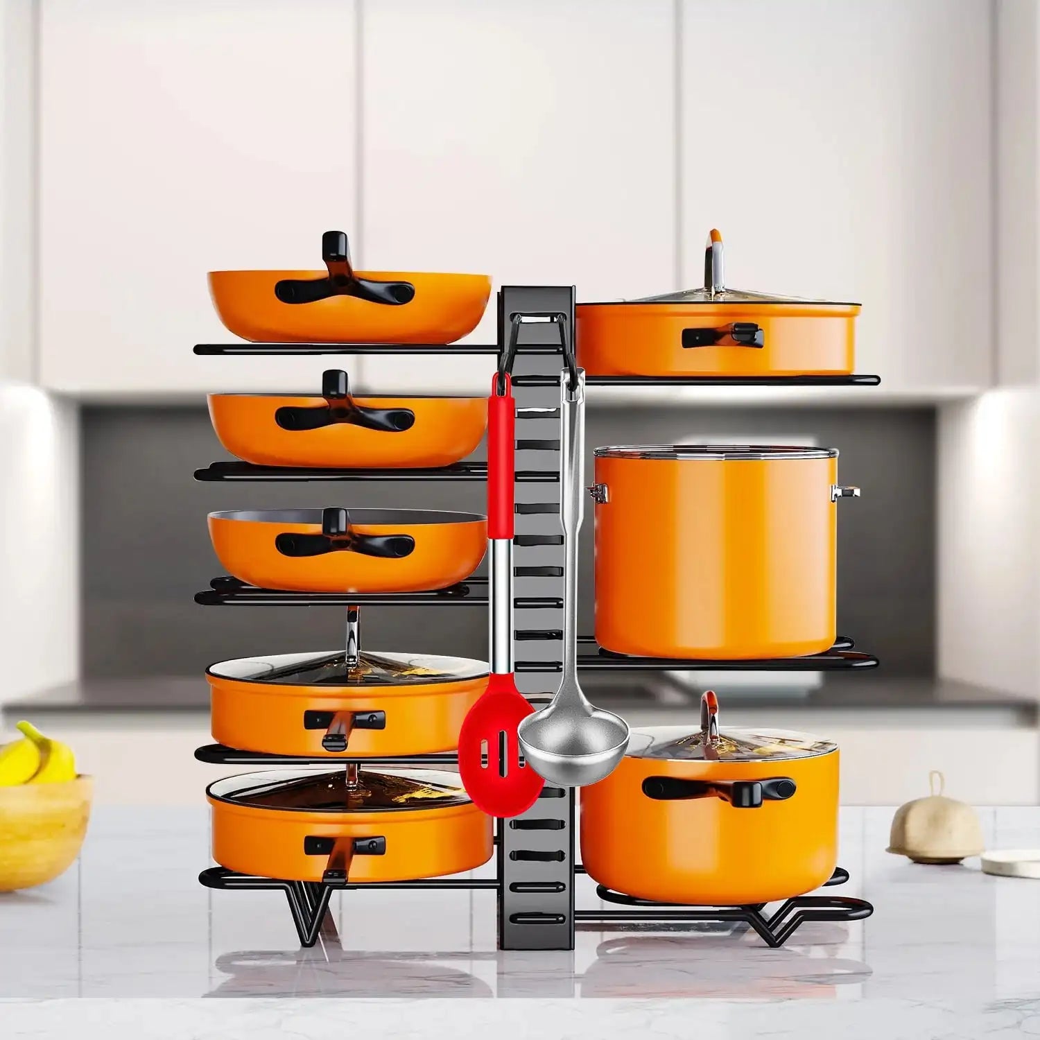 8 Tiers Pots and Pans Organizer,